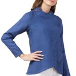 bluefin-tuna-100-pure-women-hemp-top-dark-blue - Image 4